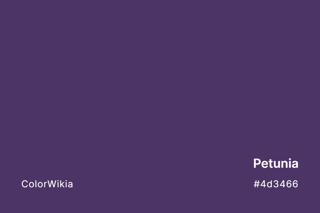 petunia color 4d3466