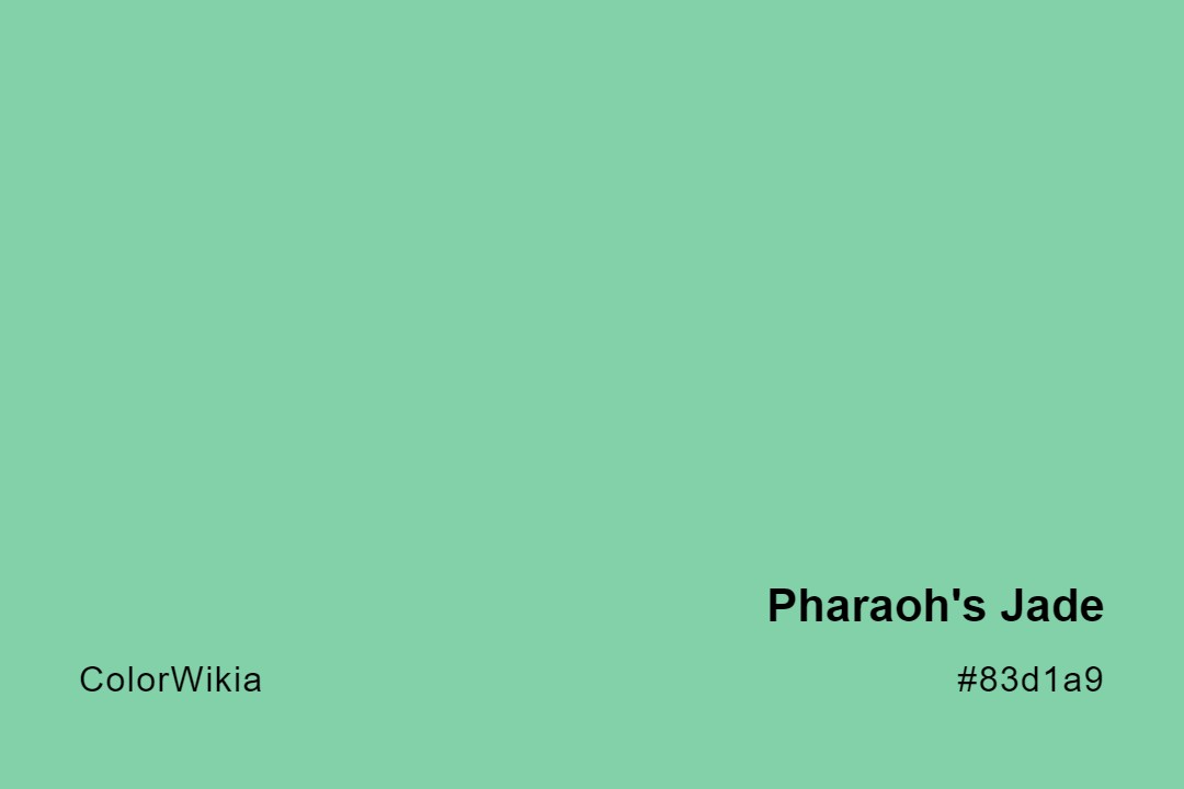 pharaohs jade color 83d1a9