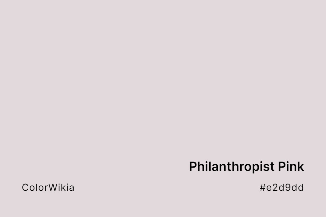 Philanthropist Pink Color – #e2d9dd: Codes and Complete Breakdown