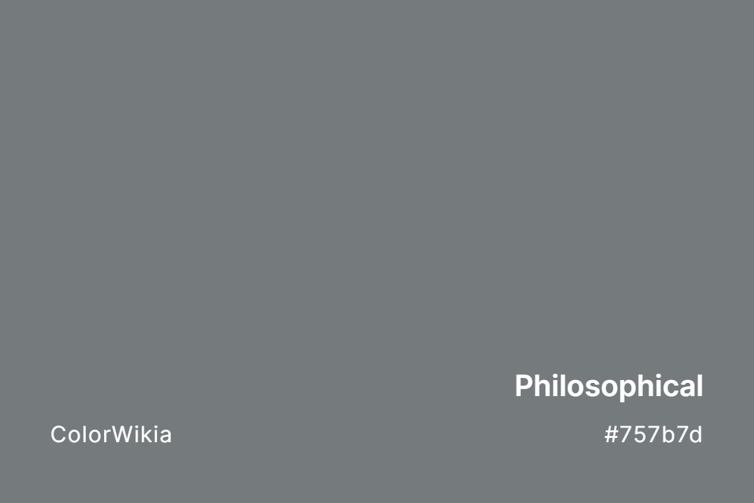 Philosophical Color – #757b7d: Codes and Complete Breakdown