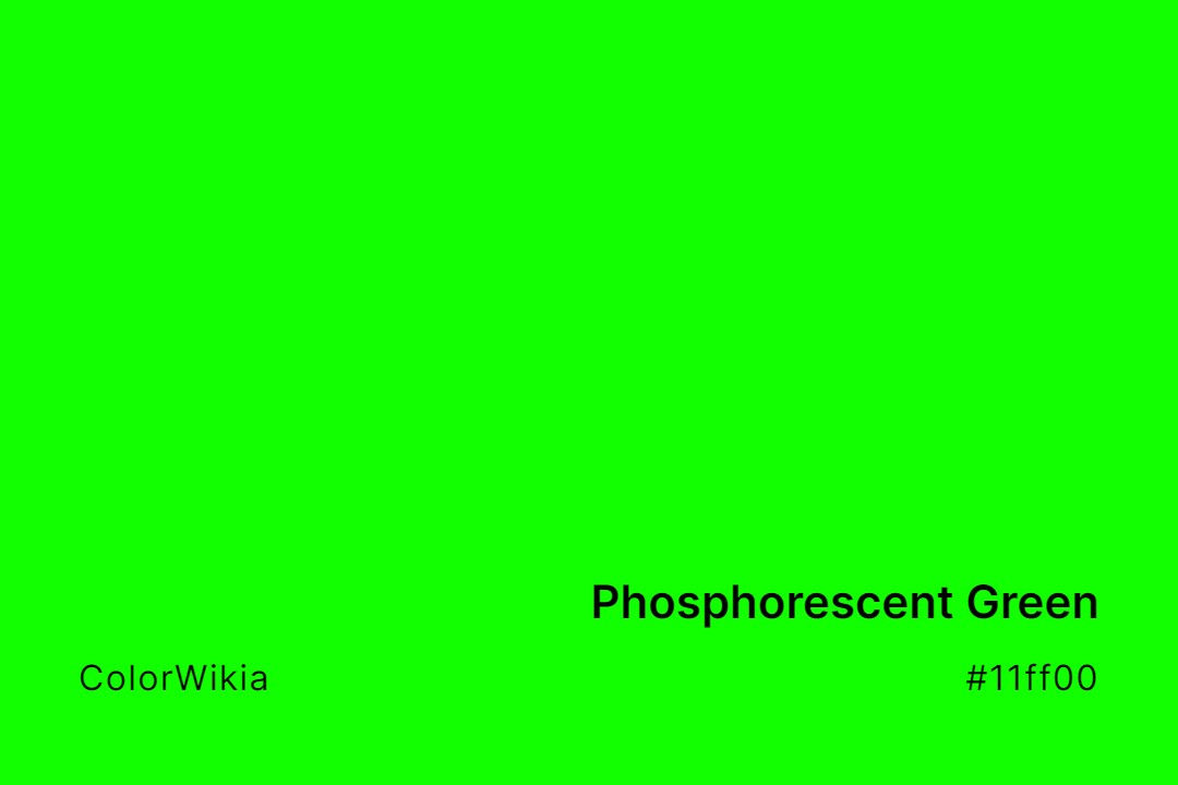 Phosphorescent Green Color – #11ff00: Codes and Complete Breakdown