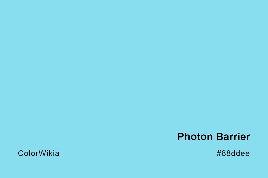Photon Barrier Color – #88ddee: Codes and Complete Breakdown