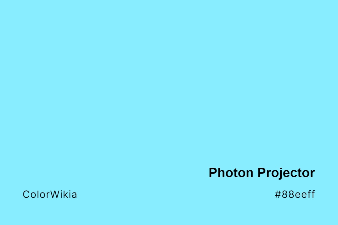Photon Projector Color – #88eeff: Codes and Complete Breakdown