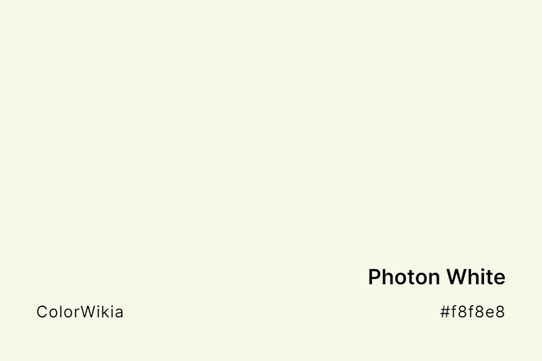 Photon White Color – #f8f8e8: Codes and Complete Breakdown