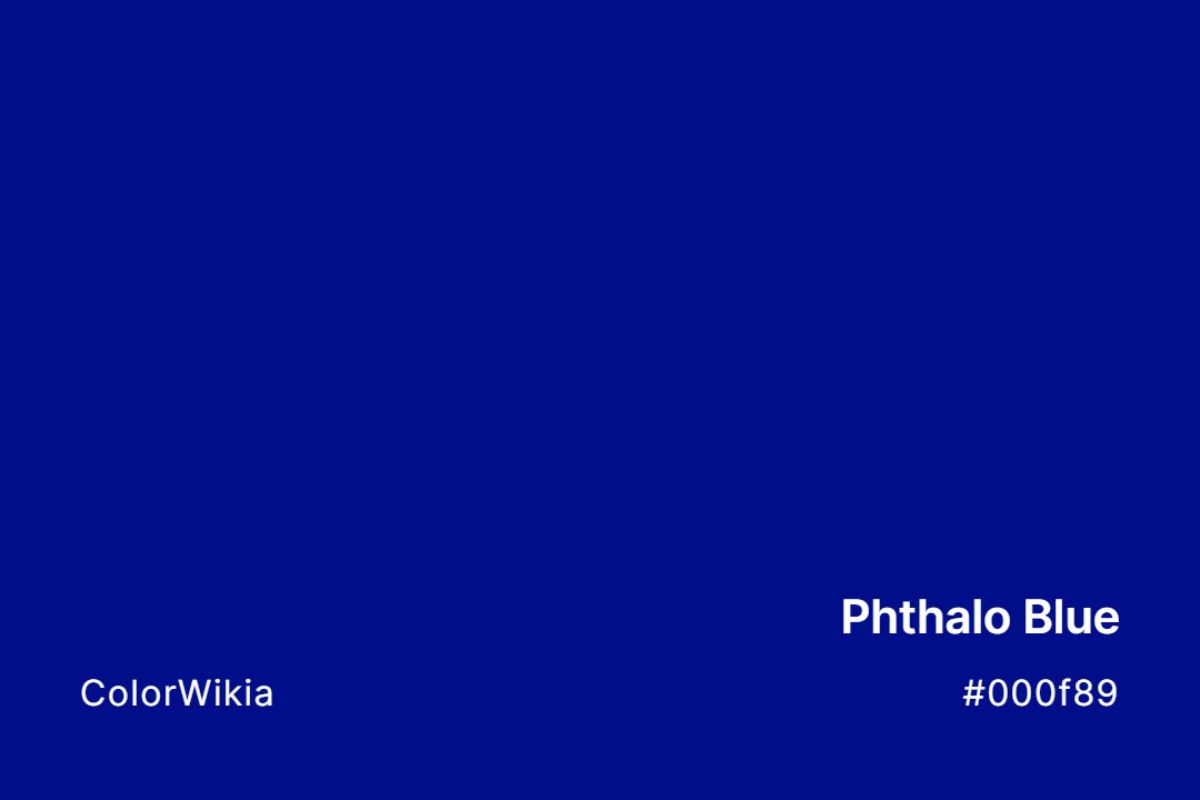 Phthalo Blue Color – #000f89: Codes and Complete Breakdown