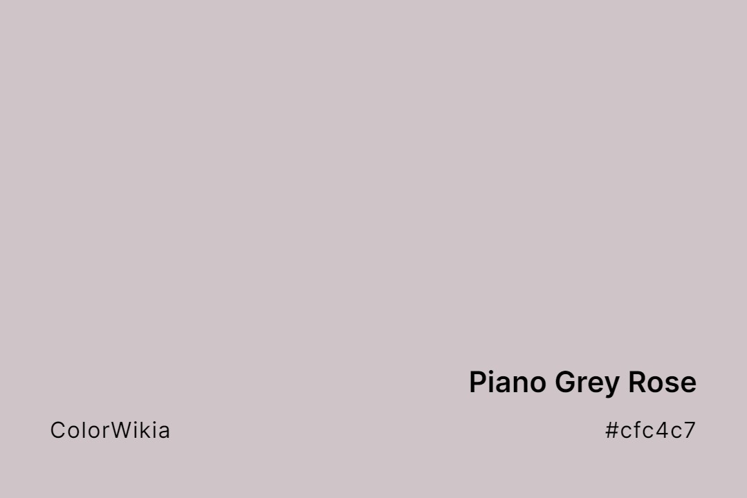Piano Grey Rose Color – #cfc4c7: Codes and Complete Breakdown