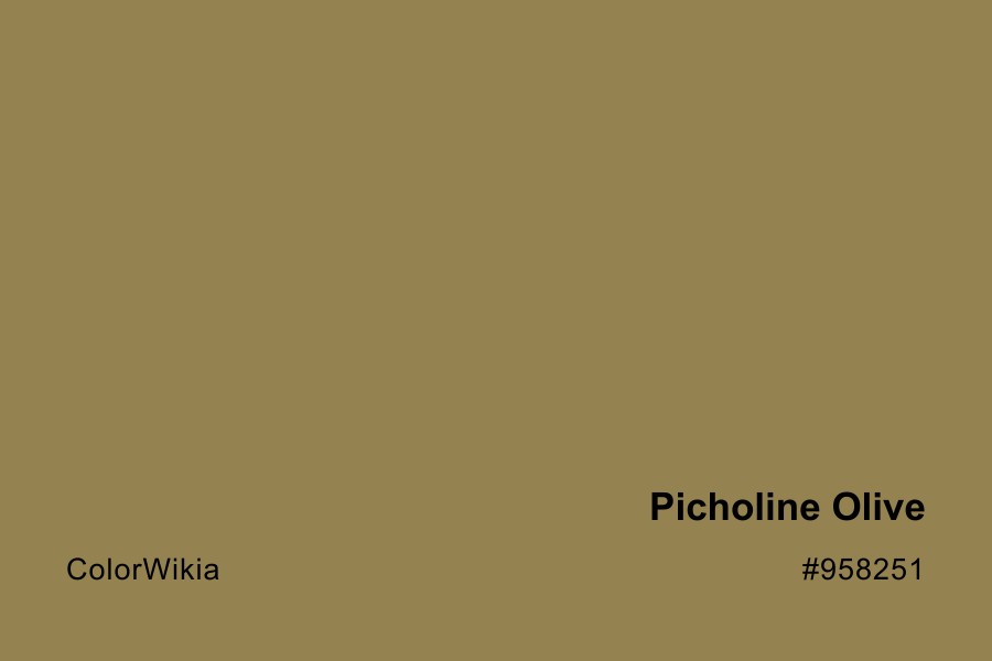 Picholine Olive Color – #958251: Codes and Complete Breakdown
