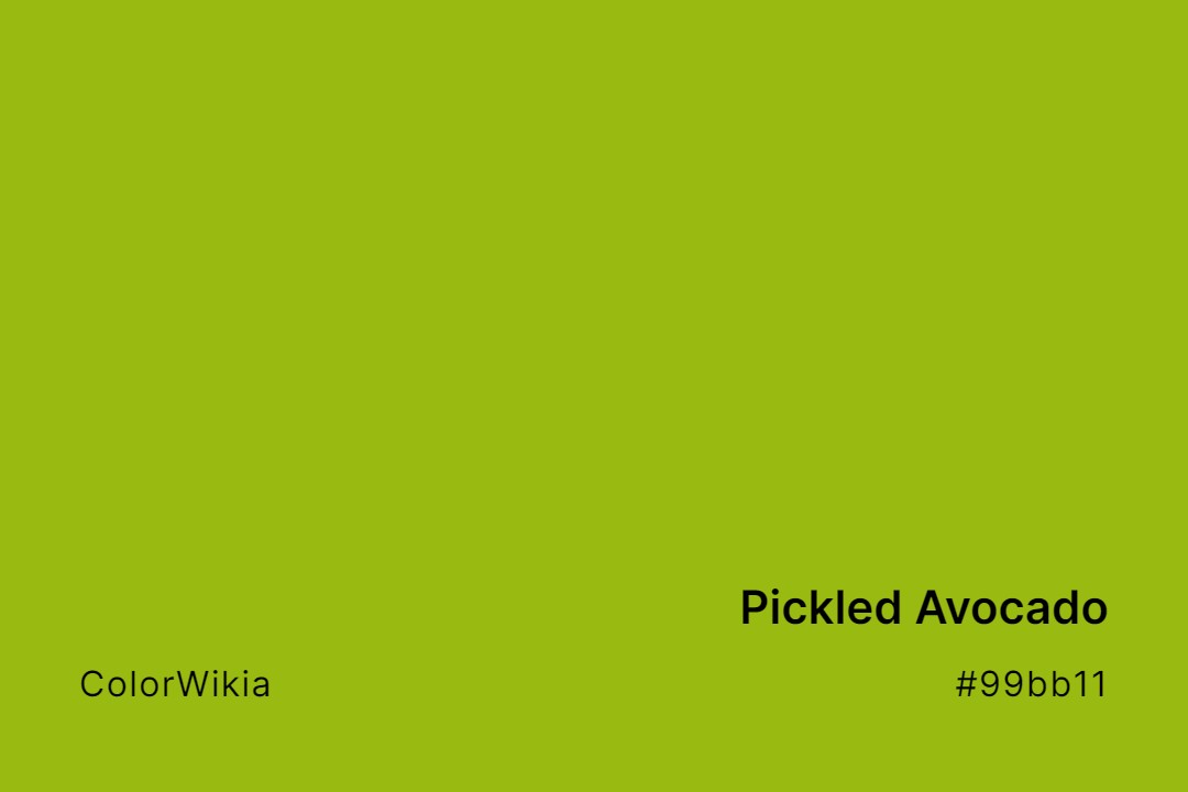 pickled avocado color 99bb11