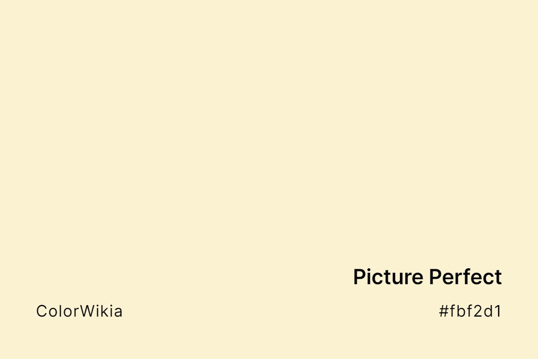 Picture Perfect Color – #fbf2d1: Codes and Complete Breakdown