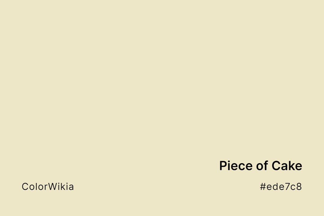 Piece of Cake Color – #ede7c8: Codes and Complete Breakdown