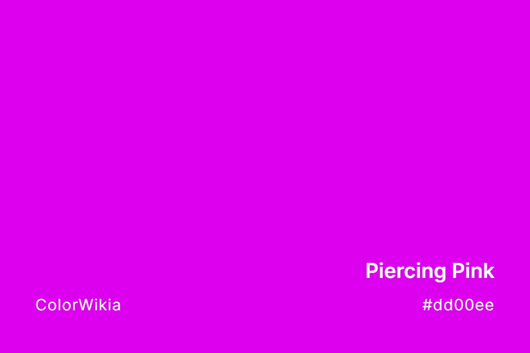Piercing Pink Color – #dd00ee: Codes and Complete Breakdown