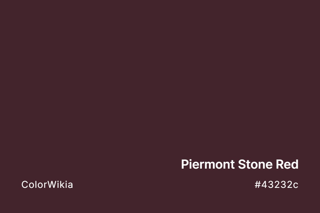 Piermont Stone Red Color – #43232c: Codes and Complete Breakdown