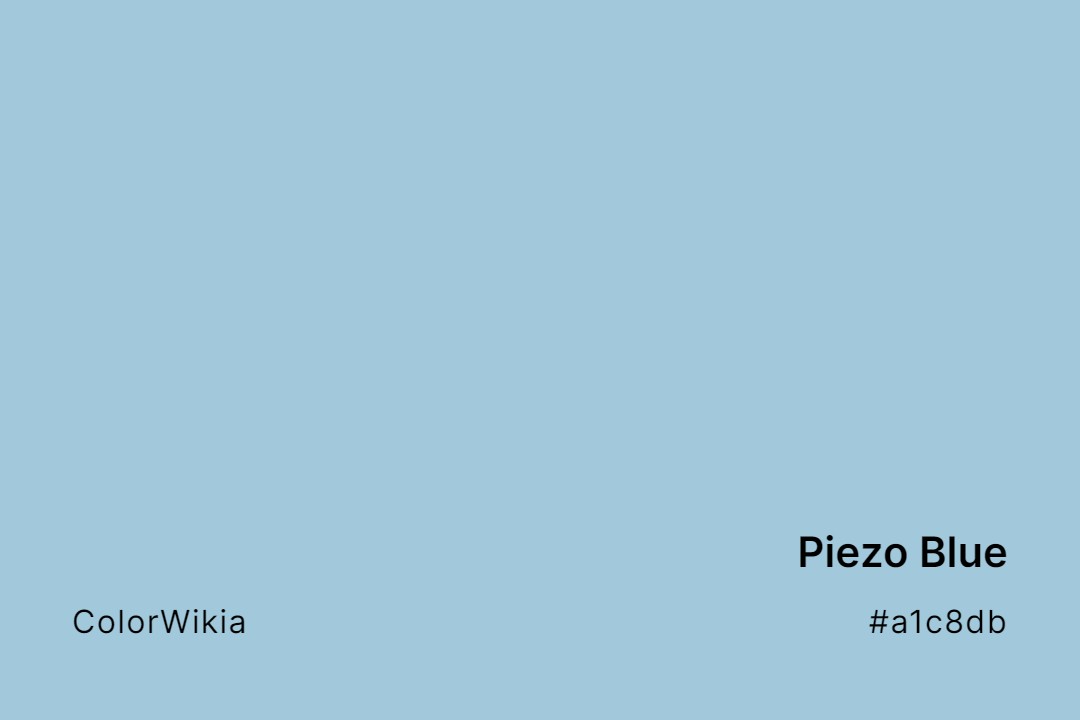 Piezo Blue Color – #a1c8db: Codes and Complete Breakdown