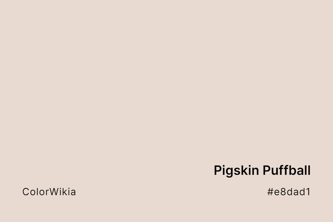 pigskin puffball color e8dad1