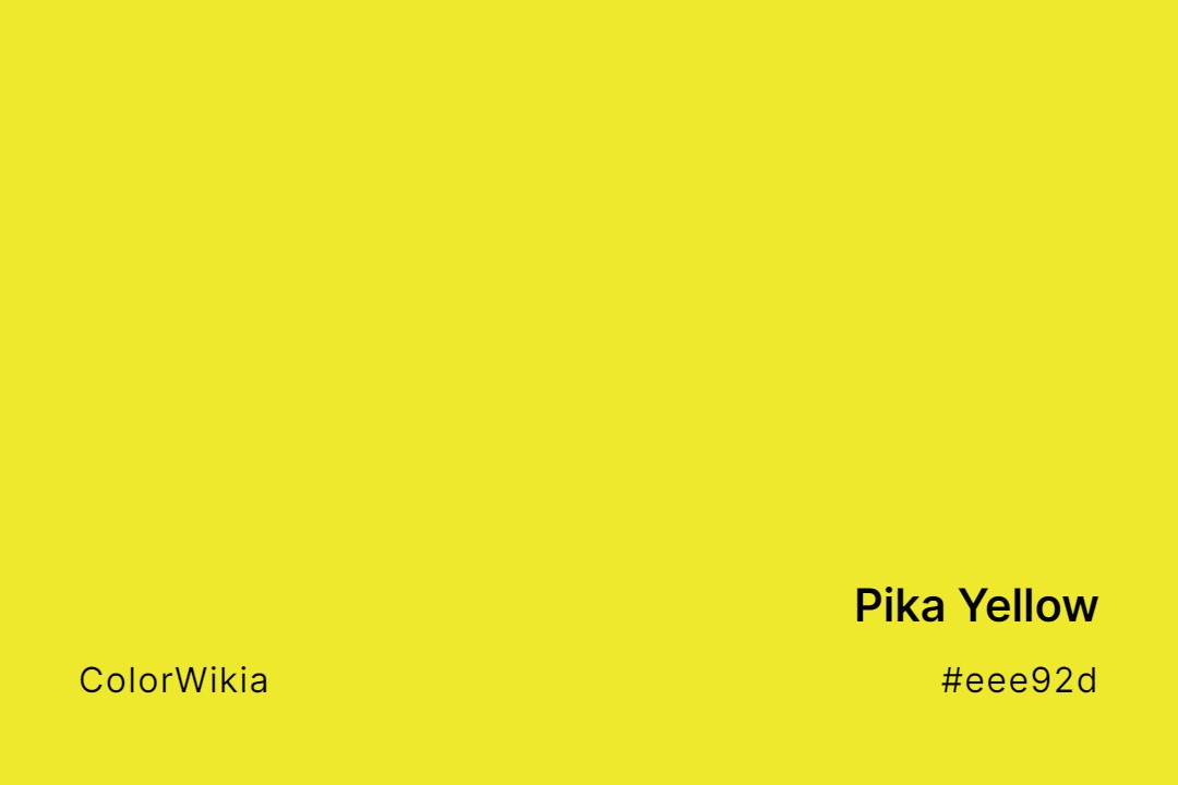 Pika Yellow Color – #eee92d: Codes and Complete Breakdown