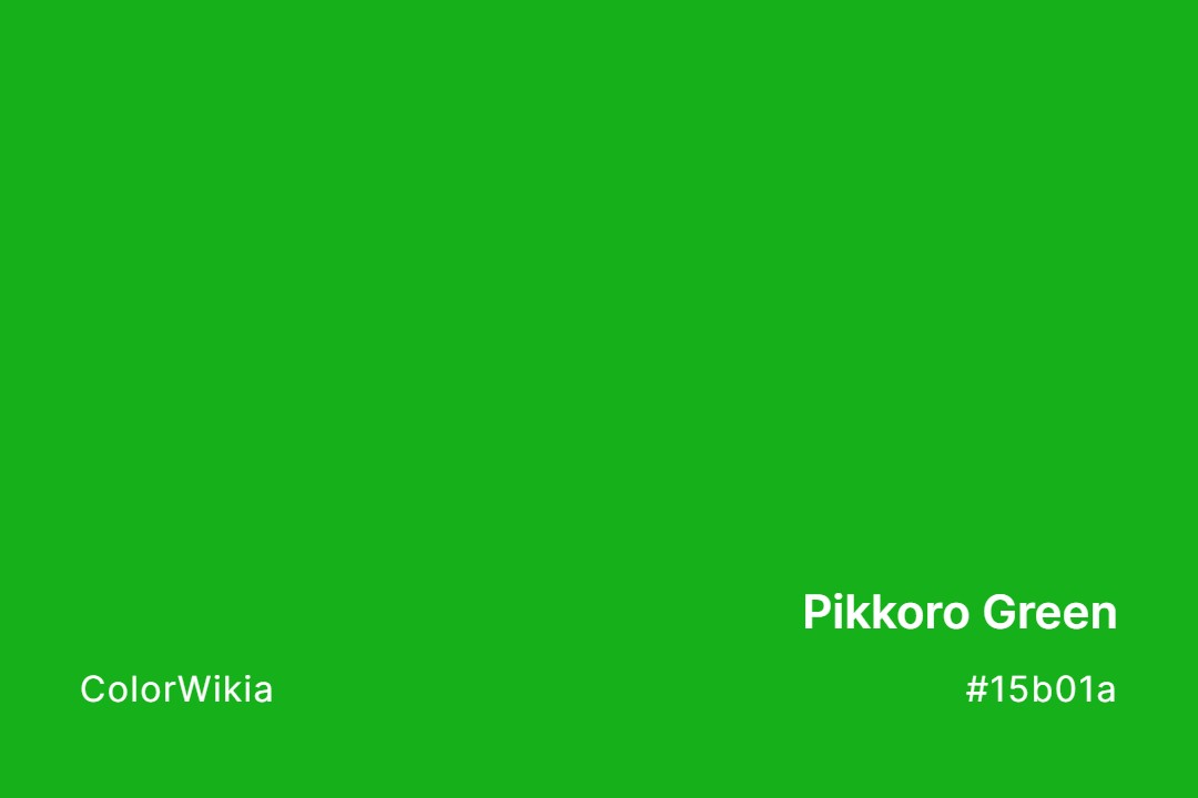 Pikkoro Green Color – #15b01a: Codes and Complete Breakdown