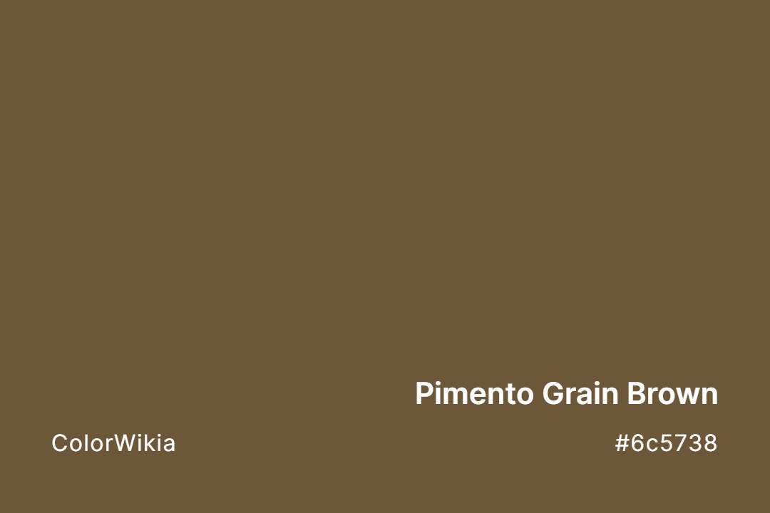 Pimento Grain Brown Color – #6c5738: Codes and Complete Breakdown
