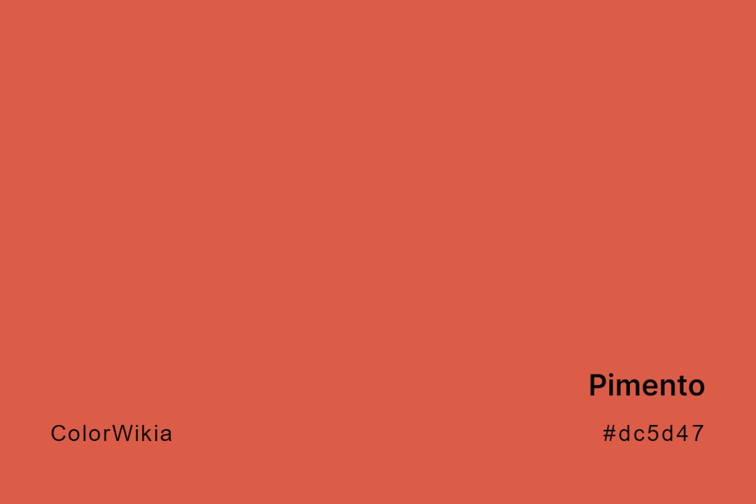 Pimento Color – #dc5d47: Codes and Complete Breakdown