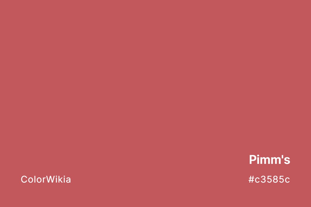 Pimm’s Color – #c3585c: Codes and Complete Breakdown