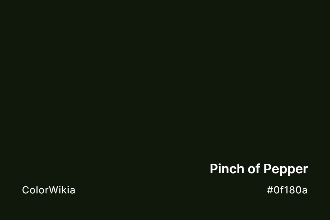 pinch of pepper color 0f180a
