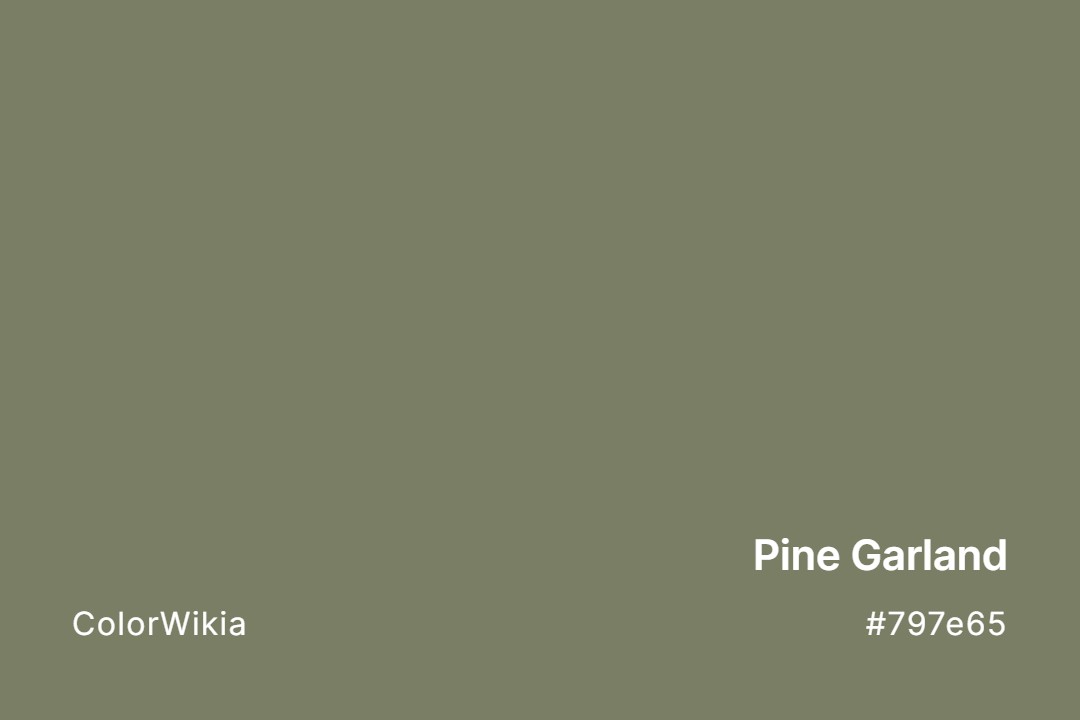 pine garland color 797e65