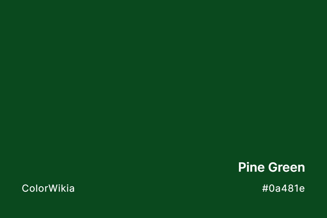 pine green color 0a481e