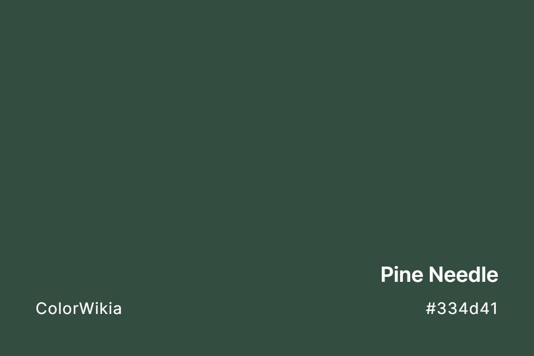 pine needle color 334d41