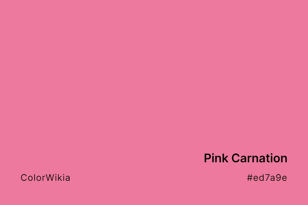 pink carnation color ed7a9e