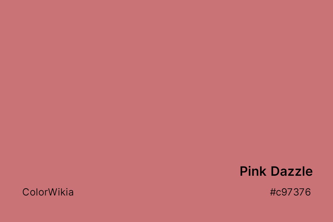 pink dazzle color c97376