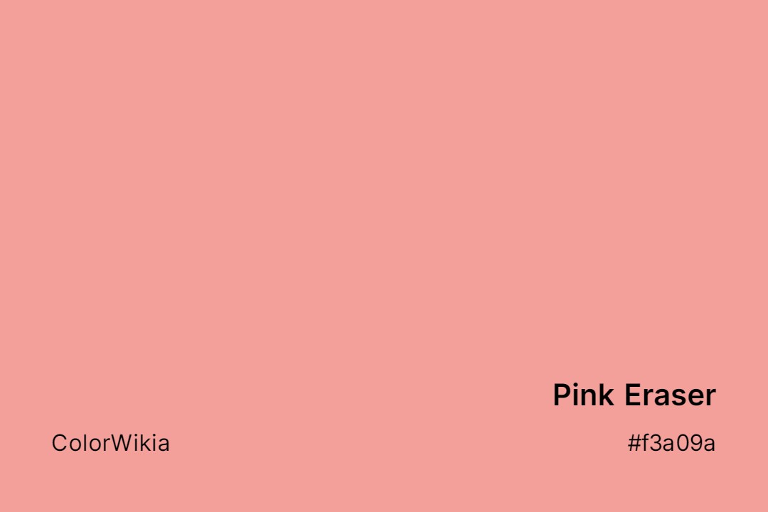 Pink Eraser Color – #f3a09a: Codes and Complete Breakdown