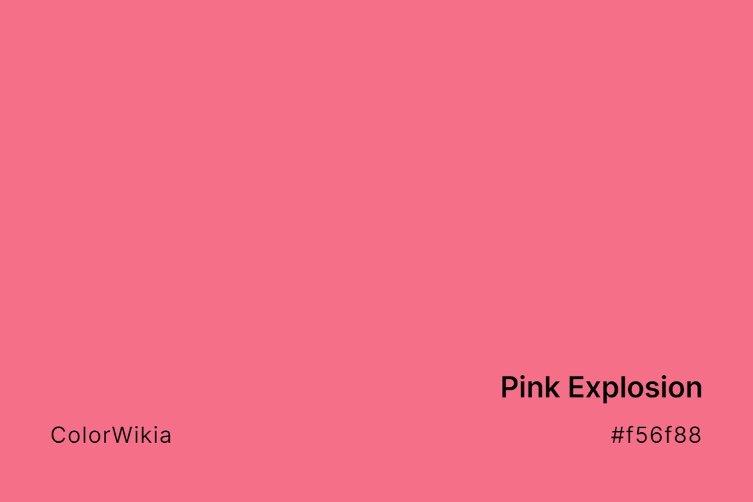 Pink Explosion Color – #f56f88: Codes and Complete Breakdown