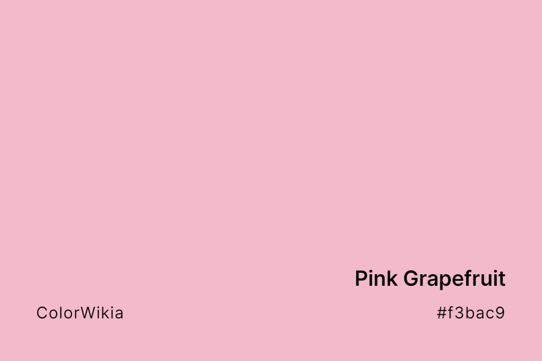 Pink Grapefruit Color – #f3bac9: Codes and Complete Breakdown