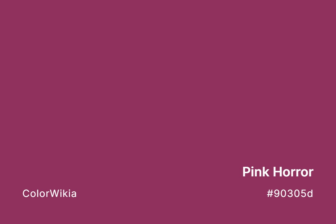 Pink Horror Color – #90305d: Codes and Complete Breakdown
