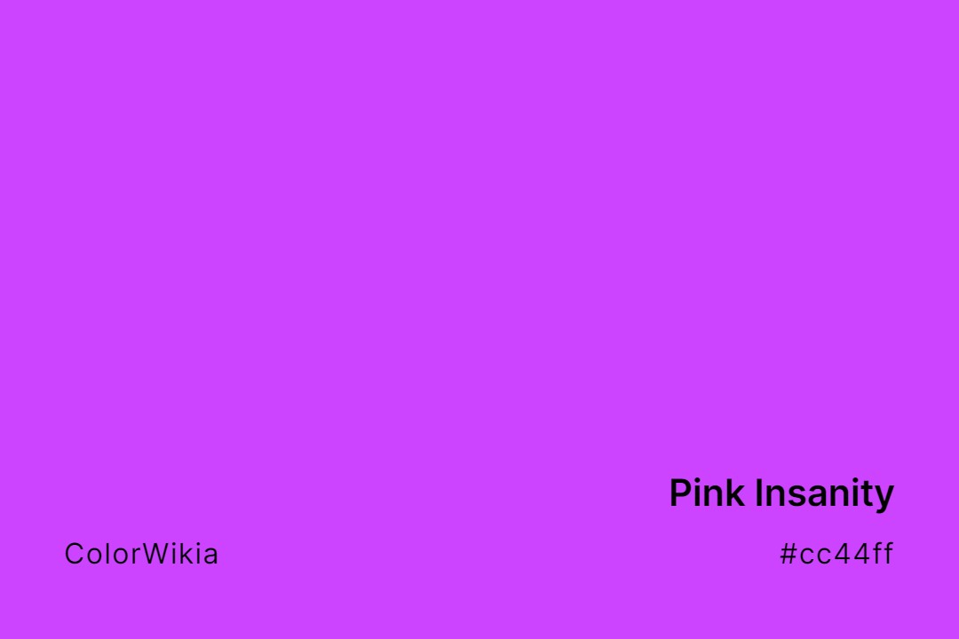 Pink Insanity Color – #cc44ff: Codes and Complete Breakdown