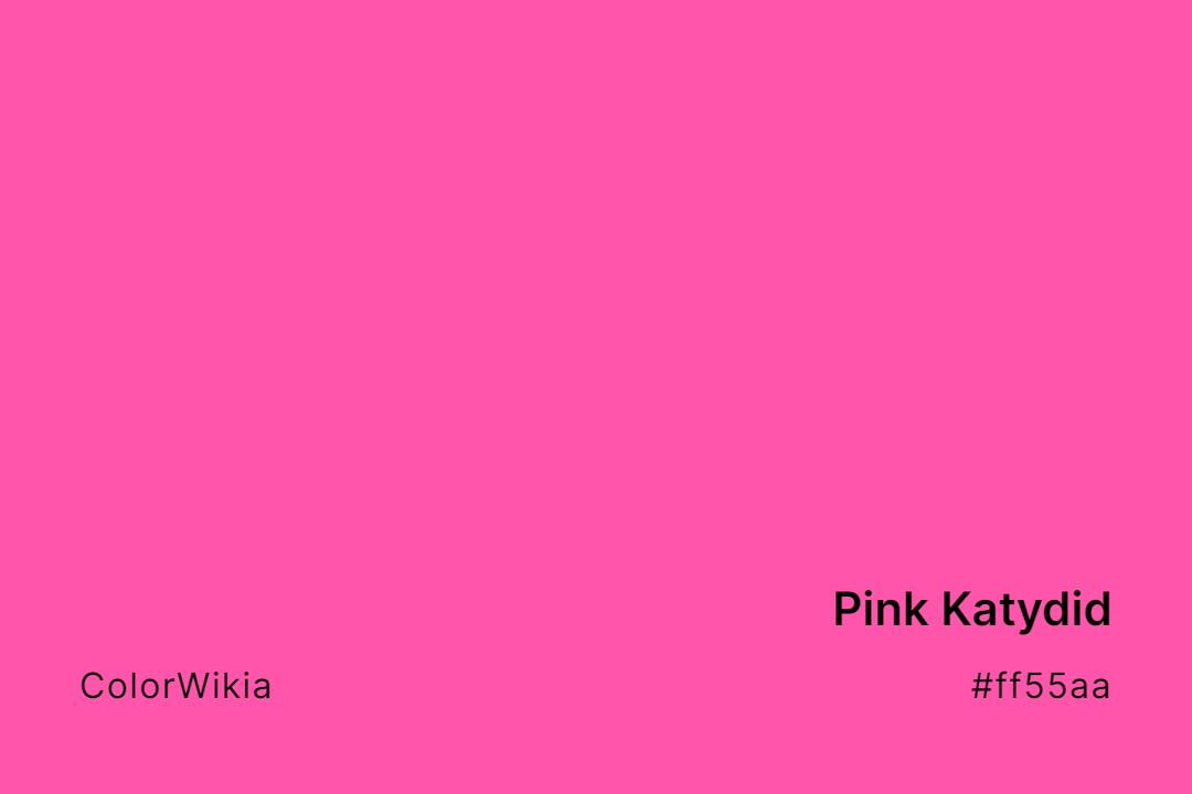 Pink Katydid Color – #ff55aa: Codes and Complete Breakdown