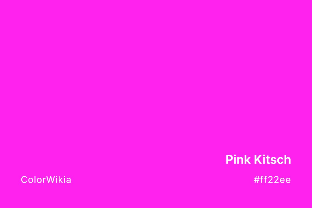Pink Kitsch Color – #ff22ee: Codes and Complete Breakdown