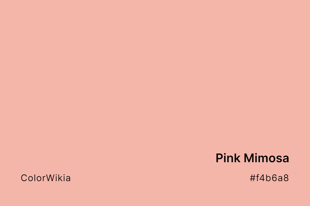 pink mimosa color f4b6a8