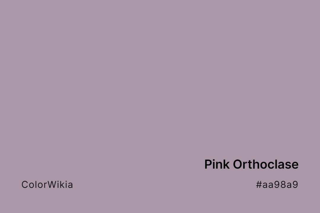 Pink Orthoclase Color – #aa98a9: Codes and Complete Breakdown