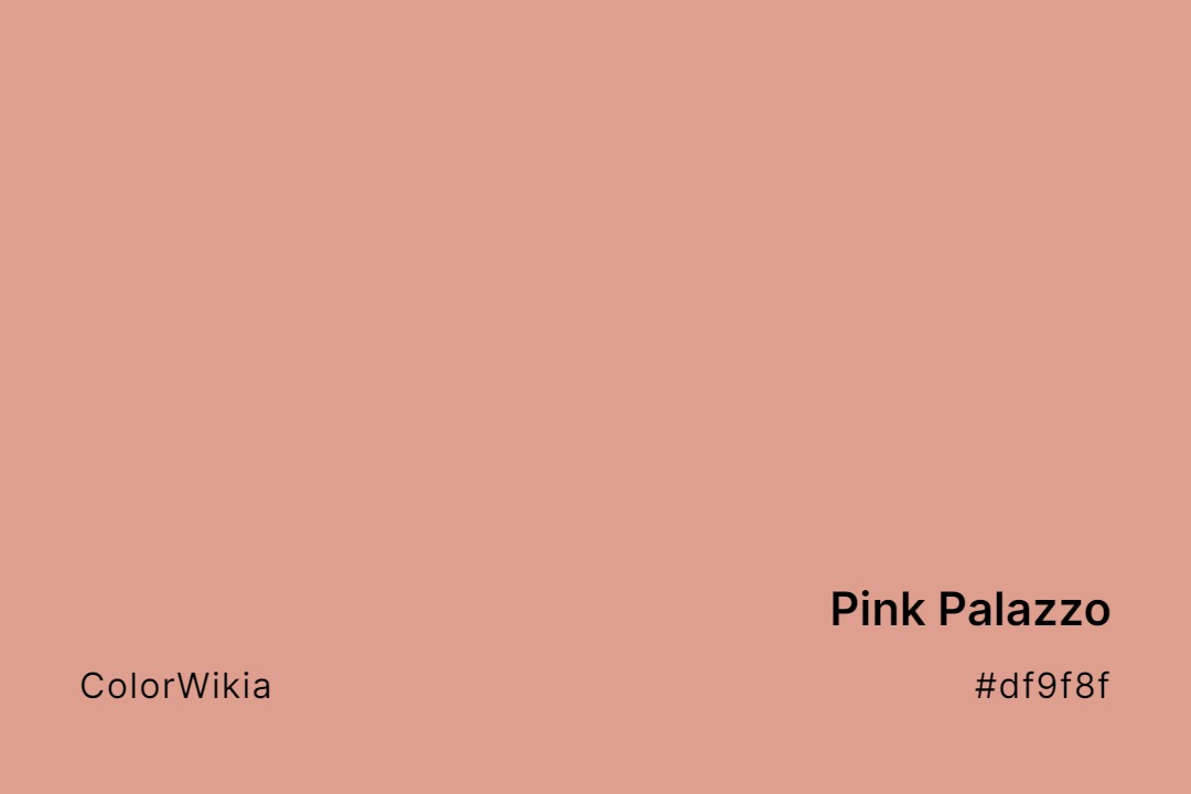 Pink Palazzo Color – #df9f8f: Codes and Complete Breakdown