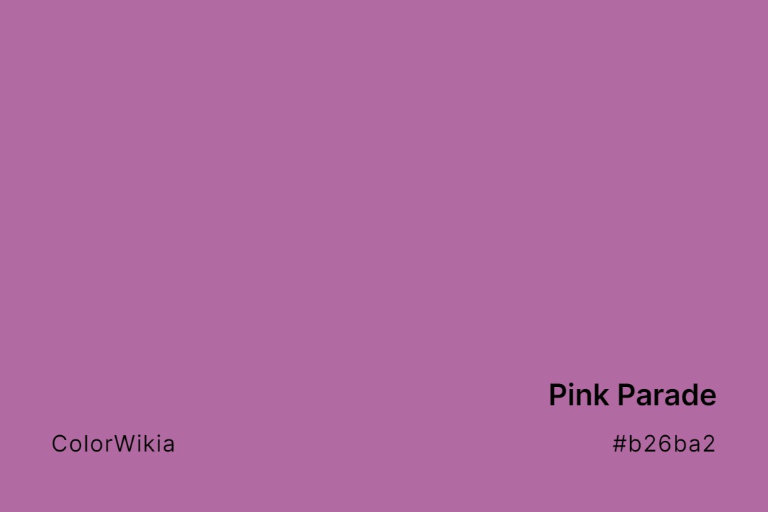 Pink Parade Color – #b26ba2: Codes and Complete Breakdown