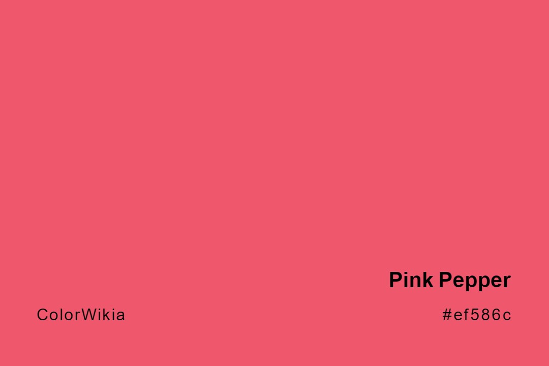 pink pepper color ef586c