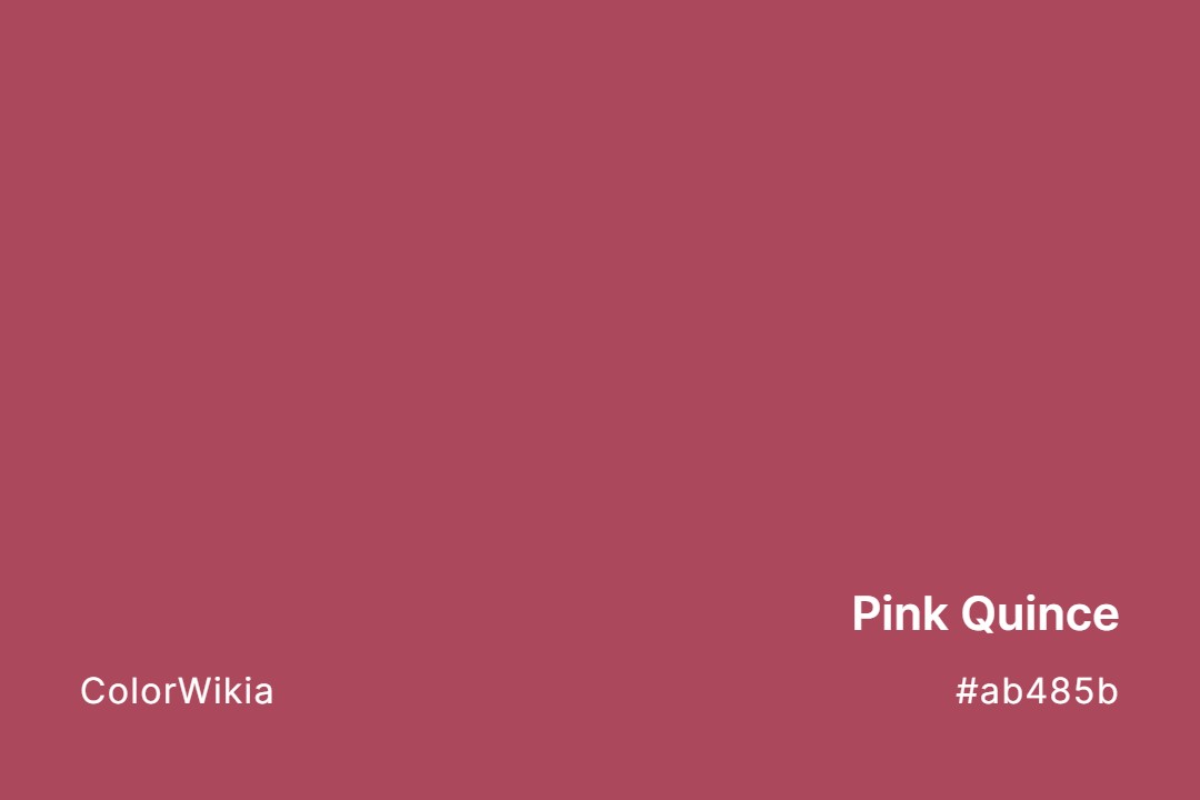 pink quince color ab485b
