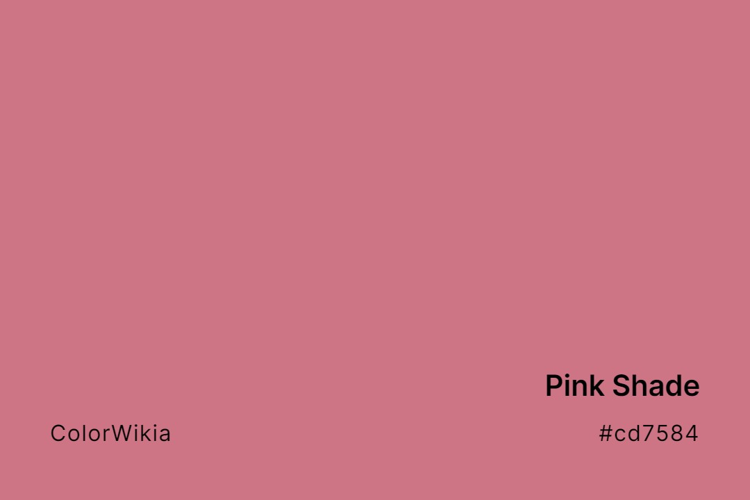 pink shade color cd7584