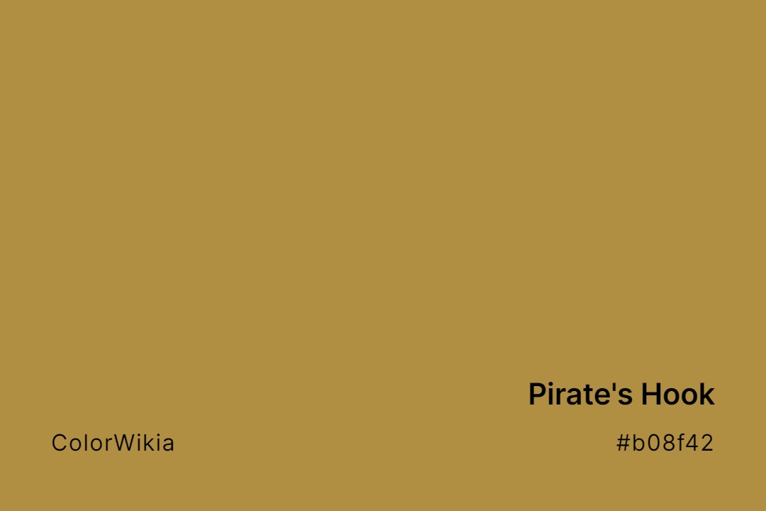 pirates hook color b08f42