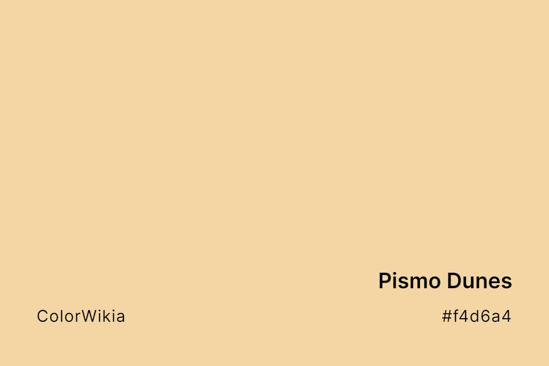 pismo dunes color f4d6a4