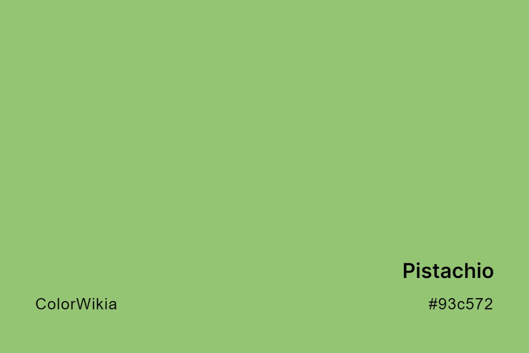 Pistachio Color – #93c572: Codes and Complete Breakdown