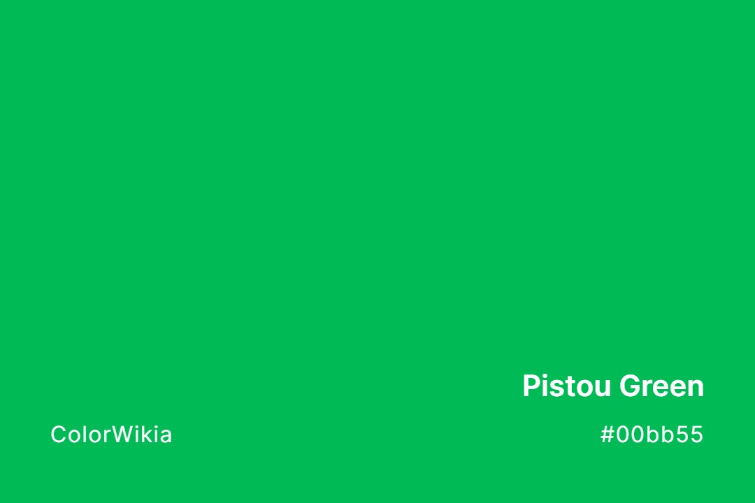 Pistou Green Color – #00bb55: Codes and Complete Breakdown