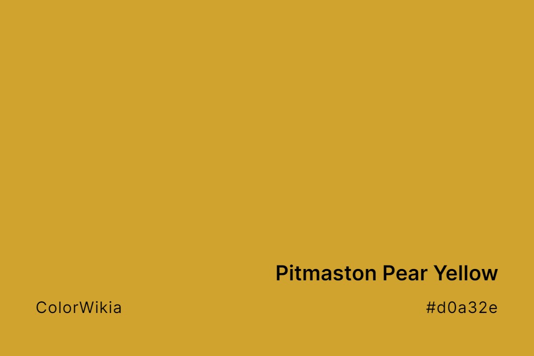 Pitmaston Pear Yellow Color – #d0a32e: Codes and Complete Breakdown
