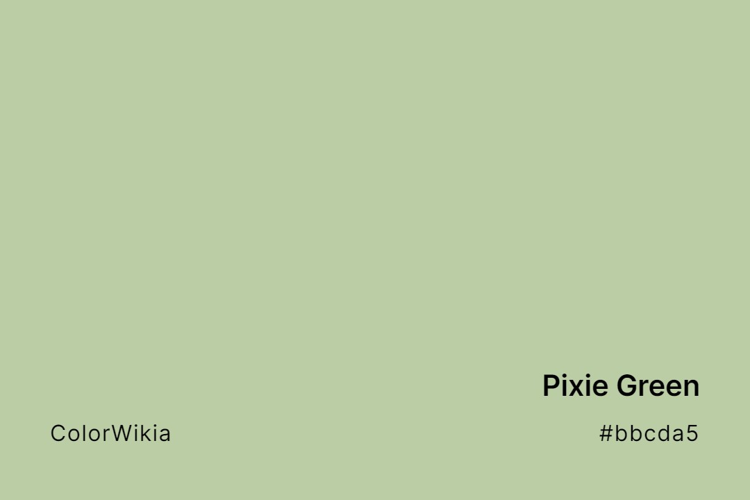pixie green color bbcda5