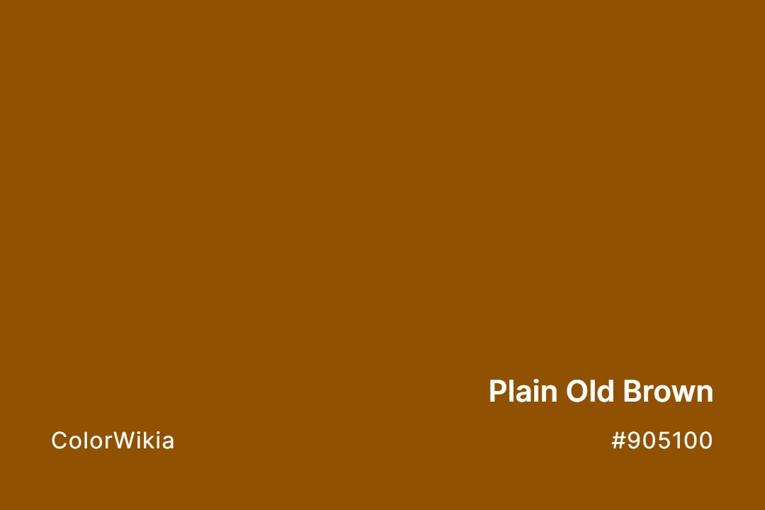 plain old brown color 905100
